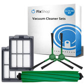 Set rezervnih dijelova za iRobot Roomba Plus 405 Combo, 505 Combo (1x Glavna četka, 2x Filter, 2x Bočna četka)
