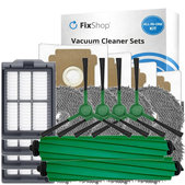 Set rezervnih dijelova za iRobot Roomba Plus 405 Combo, 505 Combo (2x Glavna četka, 4x Filter, 4x Bočna četka, 8x Krpa za brisanje, 4x Vrećica za prašinu)