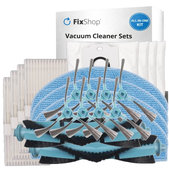 Set rezervnih dijelova za Tesla IQ400, IQ400 Plus, Sencor 6485BK (2x Glavna četka, 4x Filter, 8x Bočna četka, 4x Krpa za brisanje, 4x Vrećica za prašinu)
