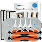 Set rezervnih dijelova za Xiaomi Mi Robot Vacuum S20+, S10+, X20+, X10+ (2x Glavna četka, 4x Filter, 4x Bočna četka – bijela, 8x Krpa za brisanje, 4x Vrećica za prašinu)