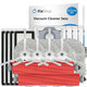 Set rezervnih dijelova za Roborock Qrevo MaxV, Pro, S (2x Glavna četka, 4x Filter, 4x Bočna četka, 8x Krpa za brisanje, 4x Vrećica za prašinu)