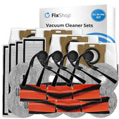 Set rezervnih dijelova za Xiaomi Robot Vacuum 5, 5 Pro (2x Glavna četka, 4x Filter, 4x Bočna četka, 8x Krpa za brisanje, 4x Vrećica za prašinu)
