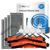 Set rezervnih dijelova za Xiaomi Robot Vacuum H40 - Standard set XL (2x Glavna četka, 4x Filter, 4x Bočna četka)