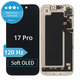 Zaslon Soft OLED 120Hz za iPhone 17 Pro - Dodirno staklo + Okvir, DIAGNOSTIC