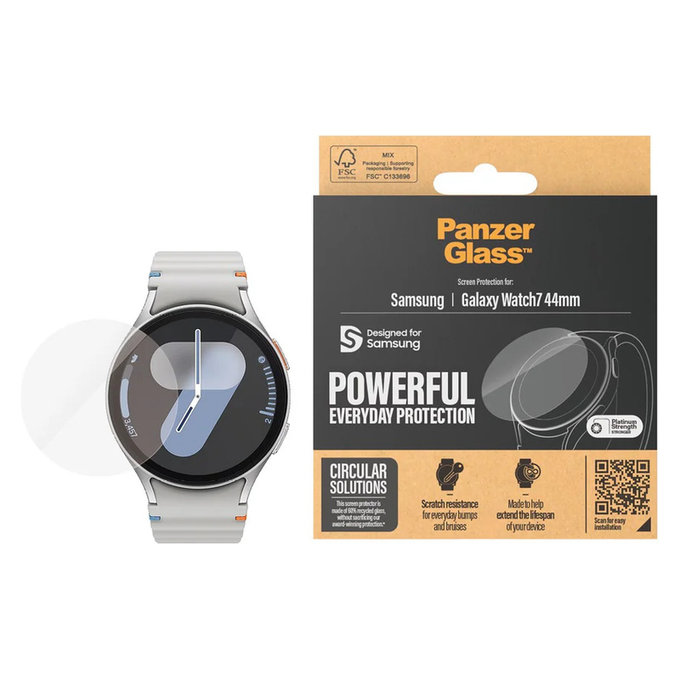 Kaljeno staklo UWF za Samsung Galaxy Watch7 44 mm, Prozirna, PanzerGlass