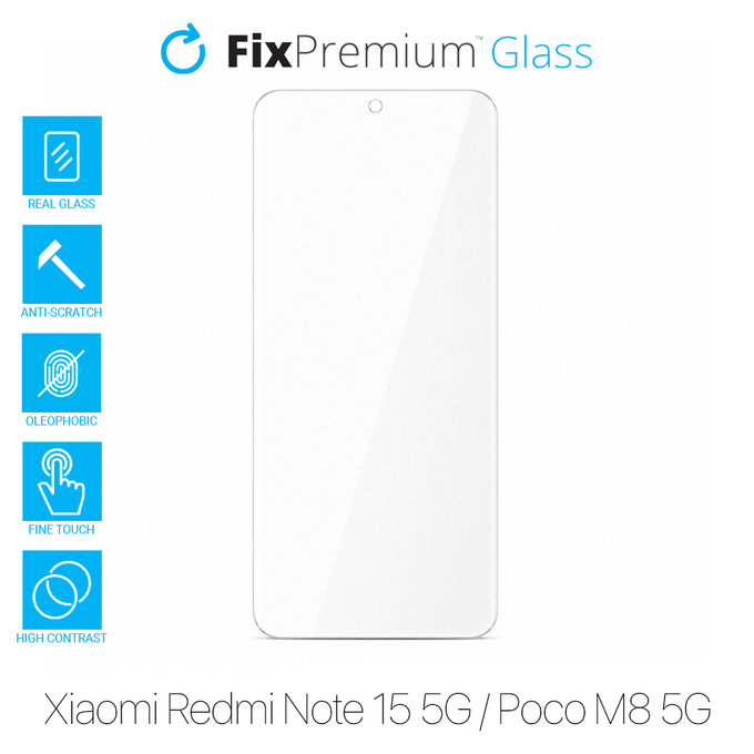 FixPremium Glass - Kaljeno staklo za Xiaomi Redmi Note 15 5G, Poco M8 5G