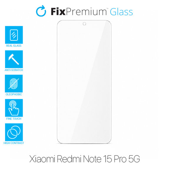 FixPremium Glass - Kaljeno staklo za Xiaomi Redmi Note 15 Pro 5G