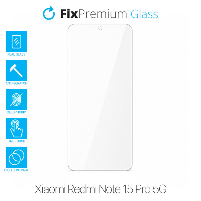 FixPremium Glass - Kaljeno staklo za Xiaomi Redmi Note 15 Pro 5G