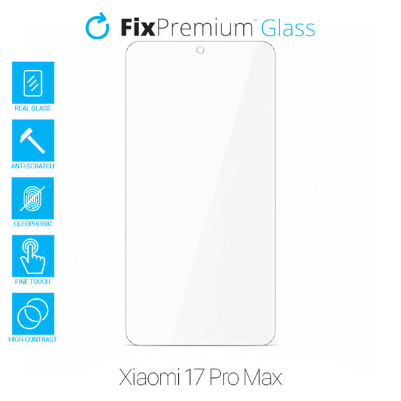 FixPremium Glass - Kaljeno staklo za Xiaomi 17 Pro Max