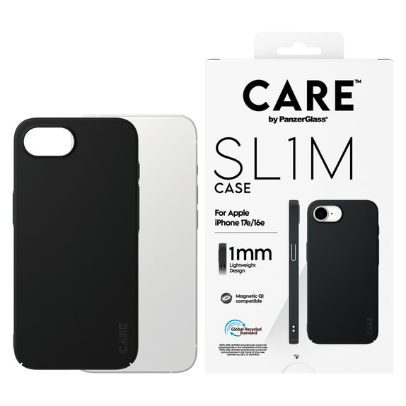 Maska SL1M s MagSAFE by PanzerGlass za iPhone 17e/16e, Crna, PanzerGlass