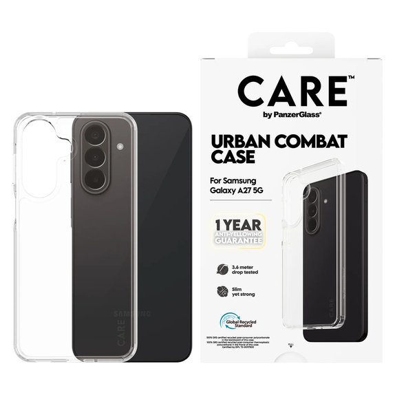 Maska Urban Combat za Samsung Galaxy A27, Prozirna, PanzerGlass