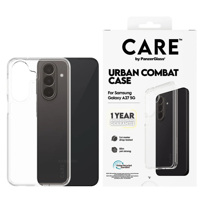 Maska Urban Combat za Samsung Galaxy A27, Prozirna, PanzerGlass