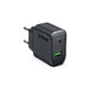 Putni adapter USB-A/USB-C, GaN, 65 W PD, crna, SBS