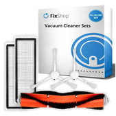 Set rezervnih dijelova za Xiaomi Mi Robot Vacuum Mop (Mijia 1C), 2 (Mijia 2C) 2 Pro+ (Mijia 1T) (1x Glavna četka, 2x Filter, 2x Bočna četka)