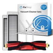 Set rezervnih dijelova za Xiaomi Roborock S5 Max, S6, S6 MaxV, S6 Pure, Xiaowa E3 (1x Glavna četka, 2x Filter, 2x Bočna četka – bijela)