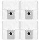 Vrećica za prašinu, 4 kom za Ecovacs Deebot T30c, T50-series, T80-series, X8-series, X9 Pro-series