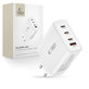 Mrežni punjač NC100W-GAN 4-PORT PD 100W / QC3.0, bijela, Tech-Protect