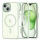 Maskica MagMat MagSafe za iPhone 15, zelena/prozirna, Tech-Protect