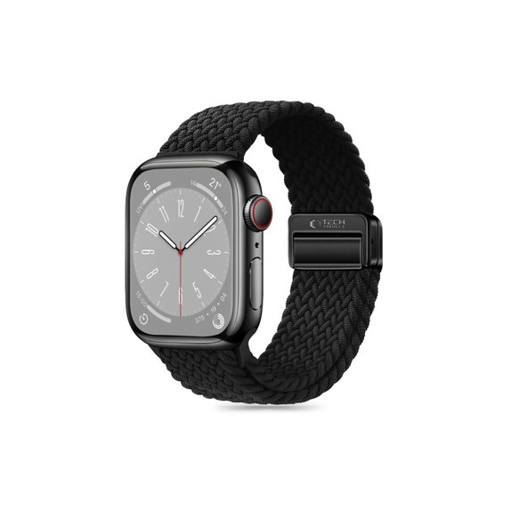 Remen Nylonmag za Apple Watch 8 / 9 / 10 / 11 / SE / Ultra (44 / 45 / 46 / 49 mm), crna, Tech-Protect