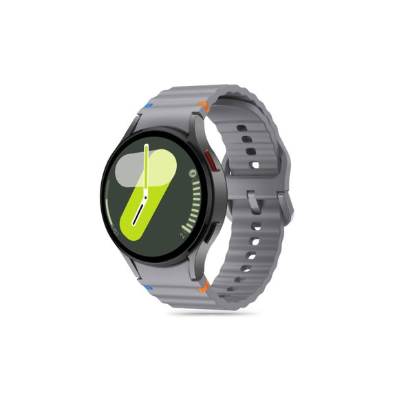 Remen Silicone Sport za Samsung Watch 4 / 5 / 5 Pro / 6 / 7 / FE, Crayon Grey, Tech-Protect