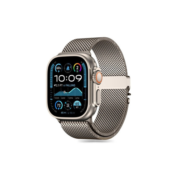 Remen Milano za Apple Watch 8 / 9 / 10 / 11 / SE / Ultra (44 / 45 / 46 / 49 mm), Titanium, Tech-Protect