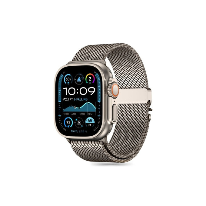 Remen Milano za Apple Watch 8 / 9 / 10 / 11 / SE / Ultra (44 / 45 / 46 / 49 mm), Titanium, Tech-Protect