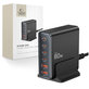 Mrežni punjač DC80W-GAN 6-PORT PD 80W / QC3.0, crna, Tech-Protect