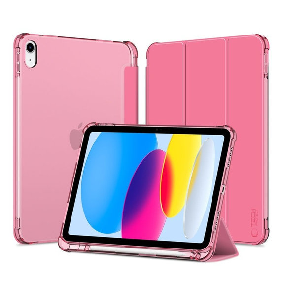 Maskica Sc Pen Hybrid za iPad 10.9" 10 / 2022 / 11" 11 / 2025, Crystal Magenta, Tech-Protect