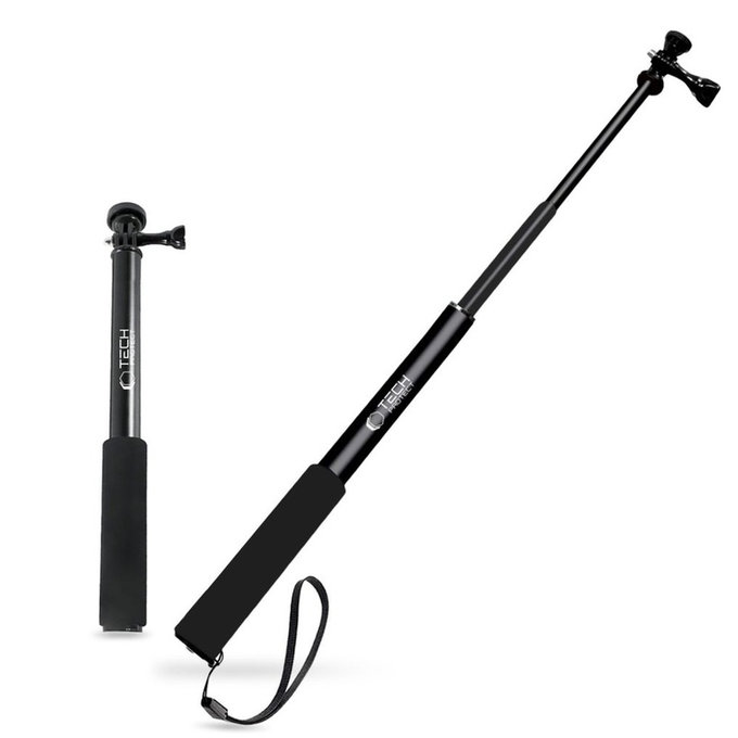 Selfie štap sa stativom GA100 za GoPro / DJI / INSTA360, crna, Tech-Protect