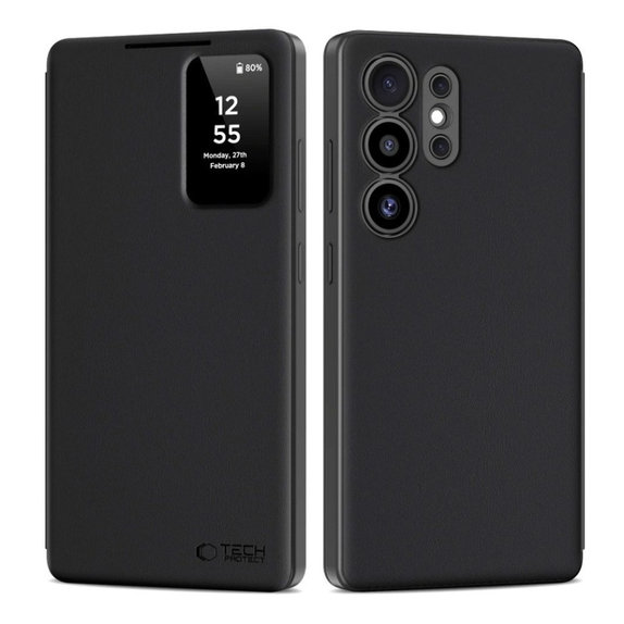 Maskica Smart Wallet za Samsung S25 Ultra, Matte Black, Tech-Protect