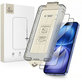 Kaljeno staklo Quick Set+ 2-PACK za iPhone 15 / 16, crna, Tech-Protect