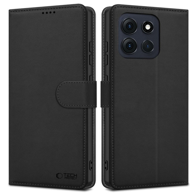 Maskica Wallet za Motorola Moto G56 5G, crna, Tech-Protect