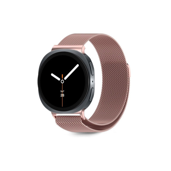 Remen Milaneseband za Samsung Watch 8 / 9 / Classic (40 / 44 / 46 mm), Rose Gold, Tech-Protect