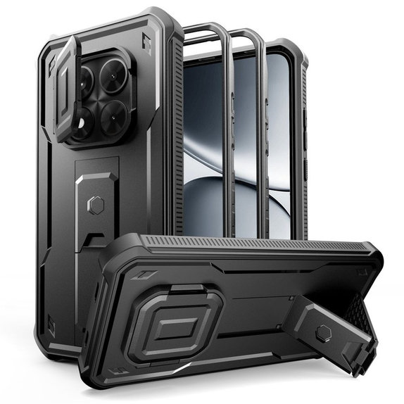 Maska Kevlar Cam+ s 2 prednja okvira za Xiaomi Redmi Note 15 Pro 5G, crna, Tech-Protect