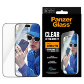 Kaljeno staklo UWF s aplikatorom za iPhone 18 Pro/17 Pro, Crna, PanzerGlass