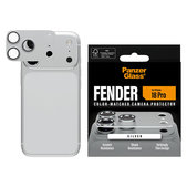 Zaštita objektiva Fender za iPhone 18 Pro, Srebrna, PanzerGlass