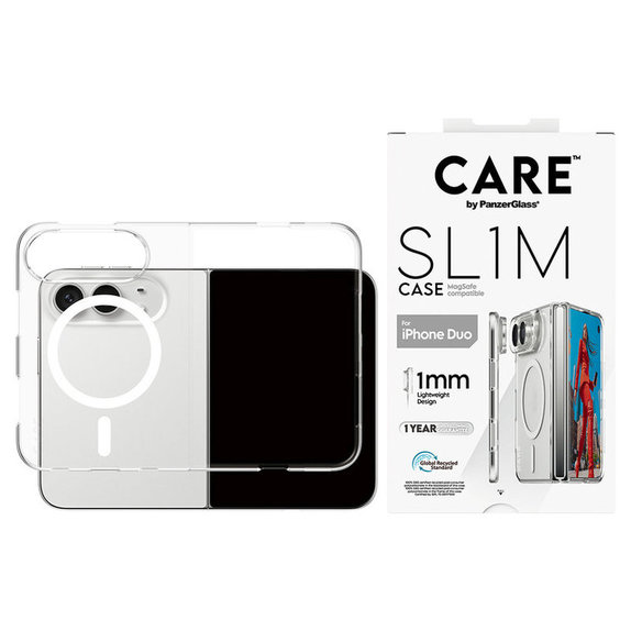 Maska SL1M s MagSafeom za iPhone Duo, Prozirna, PanzerGlass