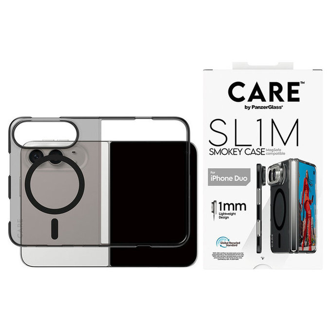 Maska SL1M Smokey s crnim MagSafeom za iPhone Duo, PanzerGlass