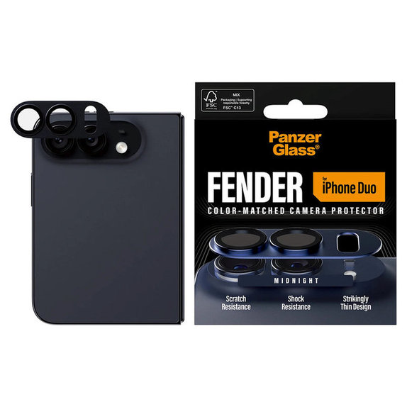 Zaštita objektiva Fender za iPhone Duo, Dark Blue, PanzerGlass