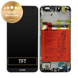 Huawei P Smart FIG-L31 - LCD zaslon + zaslon osjetljiv na dodir + okvir + baterija (crna) - 02351SVJ, 02351SVD, 02351SVK