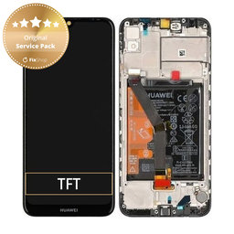 Huawei Y6s - LCD zaslon + zaslon osjetljiv na dodir + okvir + baterija (Starry Black) - 02353JJV Genuine Service Pack