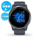 Garmin Venu Watch Silver with Granite Blue Strap