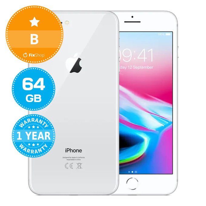 Apple iPhone 8 Plus Silver 64GB B Obnovljeno