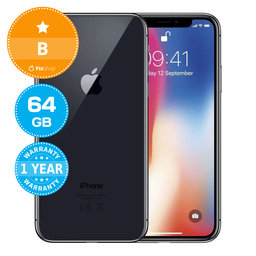 Apple iPhone X Space Gray 64GB B Obnovljeno