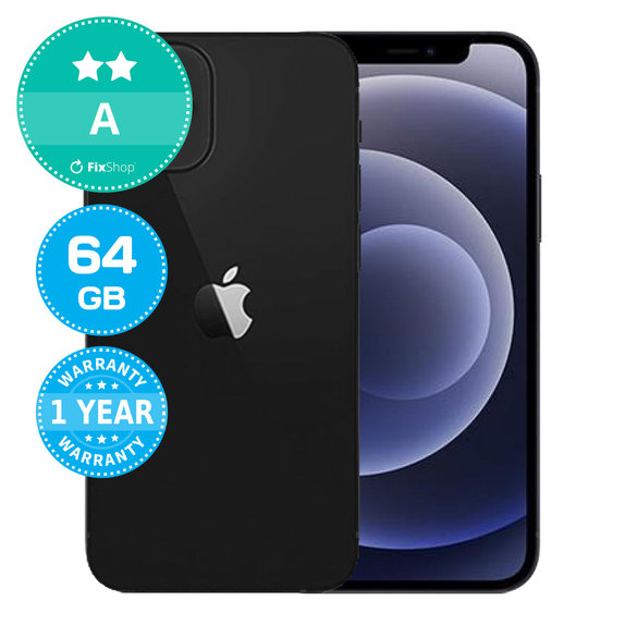 Apple iPhone 12 Mini Black 64GB A Obnovljeno