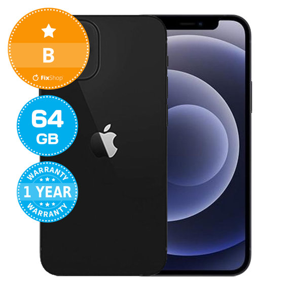 Apple iPhone 12 Mini Black 64GB B Obnovljeno