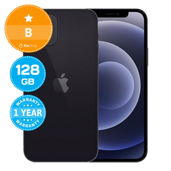 Apple iPhone 12 Black 128GB B Obnovljeno