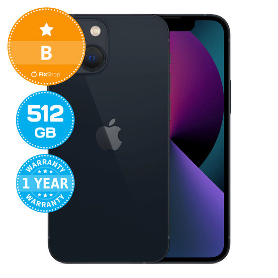 Apple iPhone 13 Mini Midnight 512GB B Obnovljeno