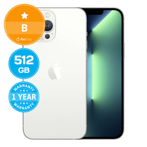 Apple iPhone 13 Pro Max Silver 512GB B Obnovljeno