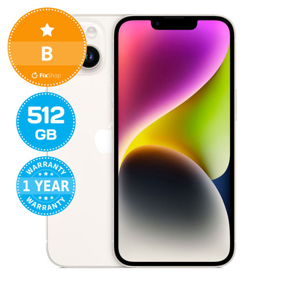 Apple iPhone 14 Starlight 512GB B Obnovljeno